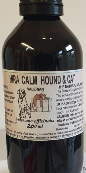 An amber bottle contains 200ml of Valerian root extract