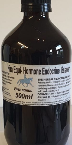 An amber bottle contains 500ml of Vitex Agnus-Castus berries extract