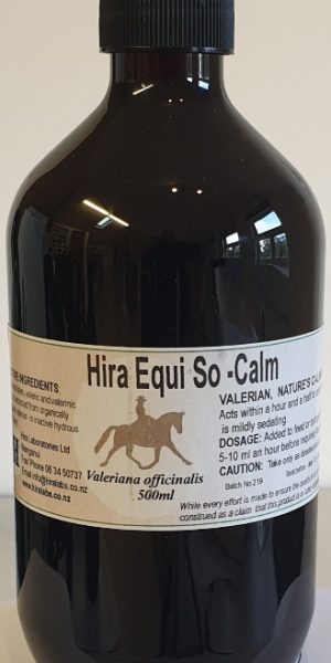 An amber bottle contains 500ml of Valerian extract