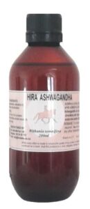 A brown bottle contains 200ml Ashwagandha root extract