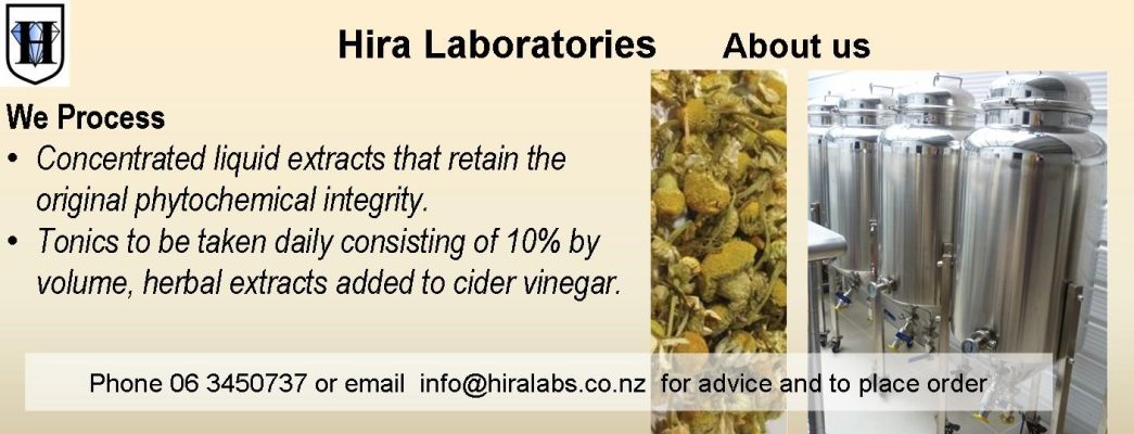 A slider shows pictures of herb flowers, reacting vessels and explains the process in a nutshell